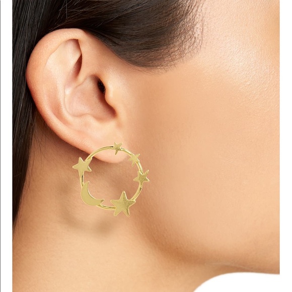 Madewell star and moon earrings - Picture 2 of 4